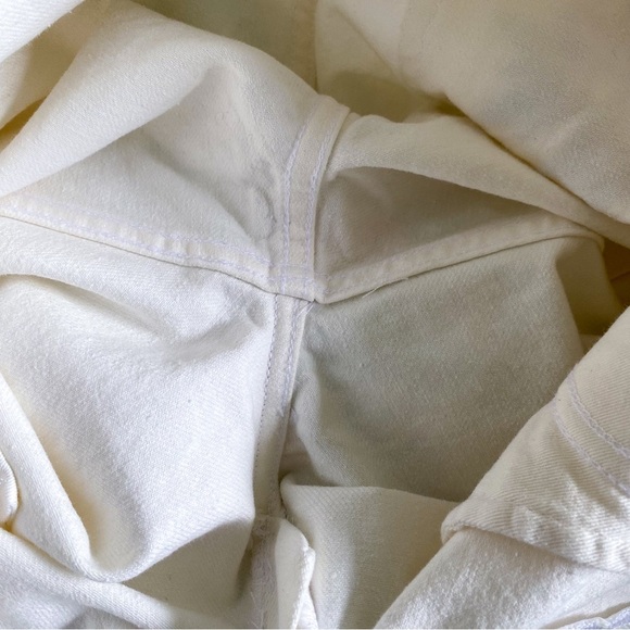 Reformation Cynthia High-Rise Straight Jeans Rigid Denim Flora Embroidery 29 GUC - Picture 6 of 10